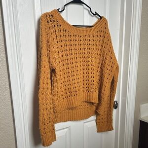 Cozy Mustard Knit Sweater